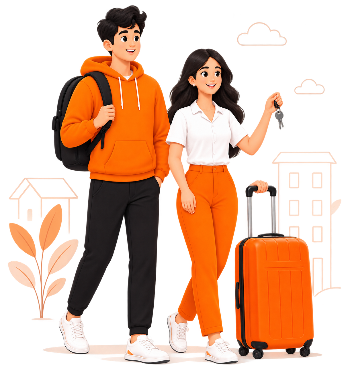 Students and tenants moving into verified zero-brokerage PG rooms - AapkaStay